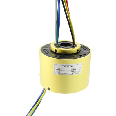 품질  Precious Metal: Gold-Gold MT0522-S15 MOFLON Electrical Through Hole Slip Ring 5mm With 15 Leads 2A 공장